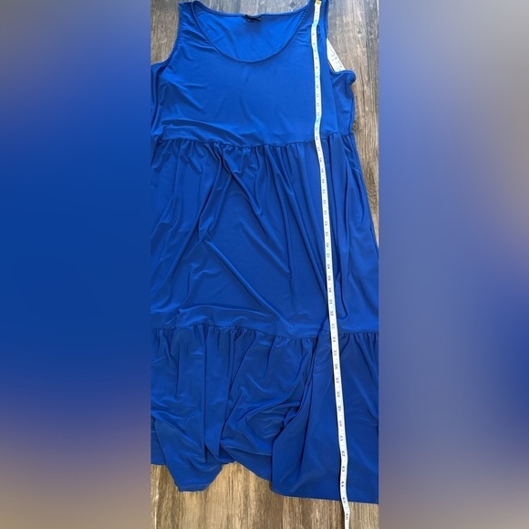 Nicole Miller Elegant Blue Sleeveless Dress Size 2 X NWT - Picture 10 of 10